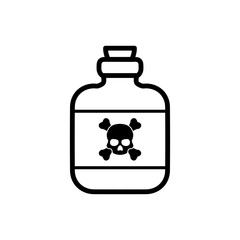 Poison bottle icon