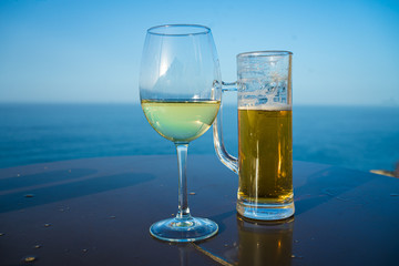 amazing beer and wine with the scenery