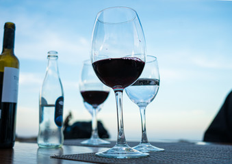  wine with the scenery