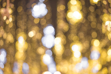 Fototapeta premium Vintage tone bokeh on dark romantic magic night background colorful. Premium Photo