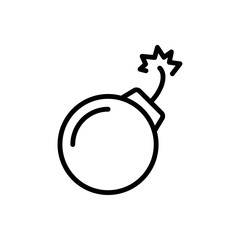 Bomb icon trendy