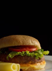 Closeup on various sorts of food