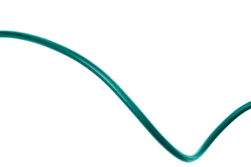 Electric cable isolated on white background