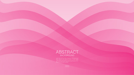 Fototapeta na wymiar Pink abstract background, wave graphic, Geometric vector, beauty texture, Valentine's day background, cover design, book cover, annual report cover, brochure cover, banner, flyer template, web banner