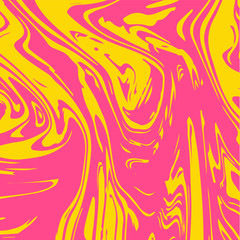 Marble Texture Vector Pink Liquid Paint Background. Fluid Paint Suminagashi Modern Pattern for Ice Cream, Cosmetics Ads, Stone Granite Design. Hipster Stone Marble Texture, Cool Neon Painting Splashes