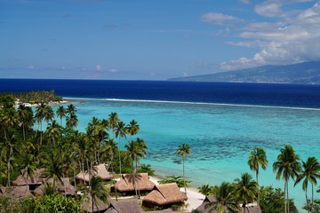 Plage de rêve à Moorea en Polynésie française