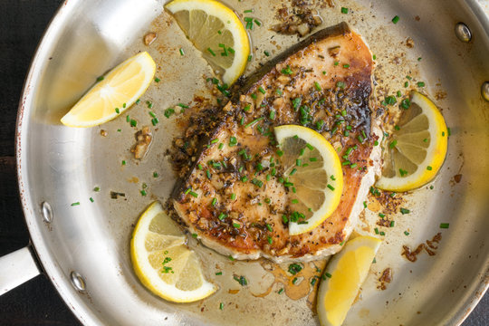 Pan-Seared Lemon Garlic Swordfish
