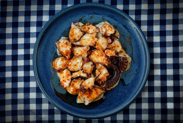 Spanish and Galician-style octopus
