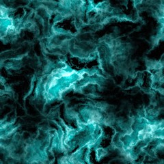 Chaotic stormy dynamic turquoise abstract seamless image design
