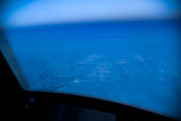 high altitude view of Siberia and northern Alaska