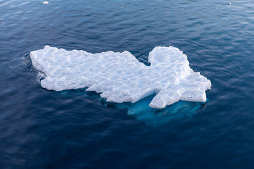 Big piece of ice in Antarctic sea