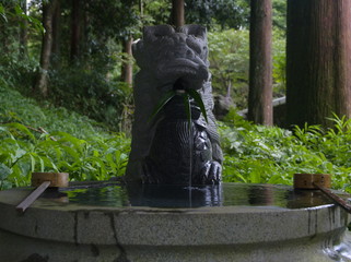 statue of woman in park