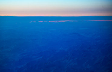 high altitude view of Siberia and northern Alaska