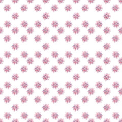 This Modern Pink and Purple Floral Pattern Features a Repeating Flower Background Design with Pastel Colors. Watercolor lotus and cactus flowerts colorful illustration for wedding, clebration, invite