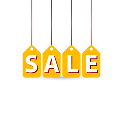 Sale Logo Banner With Gradient Background For Advertising