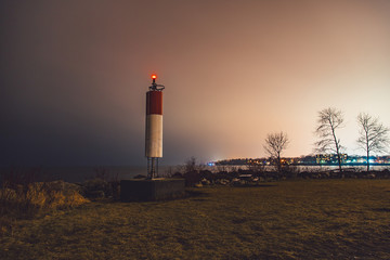 lighthouse at sunset