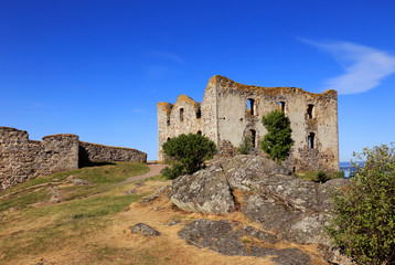 Fototapeta na wymiar The ruins of Brahehus Castle