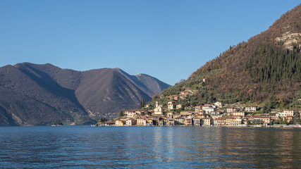 Fototapeta premium Lake Iseo landscape in Italy