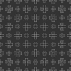 Dark geometric background pattern. Background image in retro style. Seamless pattern, wallpaper texture. Vector illustration