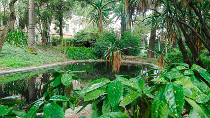 Fototapeta na wymiar Jardim com Lago