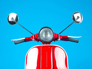 Beautiful red scooter