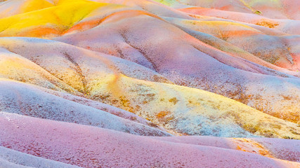 Seven Coloured Earths in Chamarel, Mauritius Island, Indian Ocean