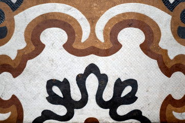 Traditional decorative spanish ceramic tiles