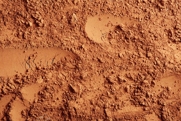 cocoa powder texture background. top view