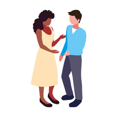 people of business standing on white background