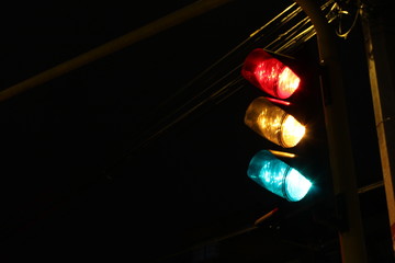 Night Traffic Light