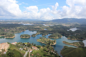 Fototapeta na wymiar Colombian Guatape View