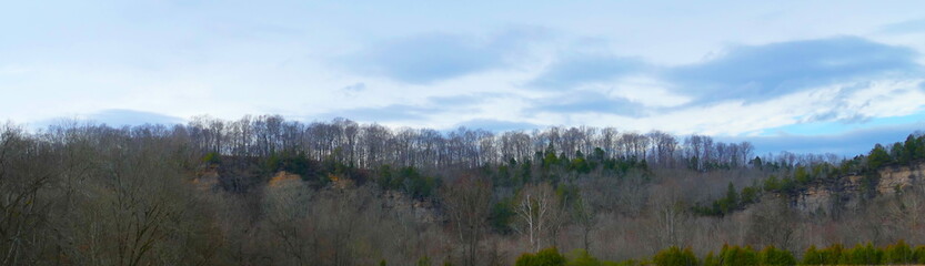January ridge and bluffs