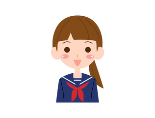 学生　女子　セーラー服