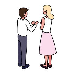 people of business standing on white background