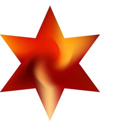 Set of hexagram chromatic backgrounds.