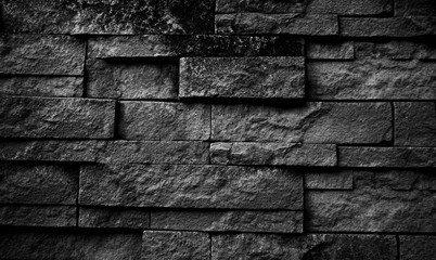 black stone blocks background. Stones texture.
