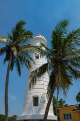 Fototapeta na wymiar Galle Fort Lighthouse, Galle, Sri Lanka