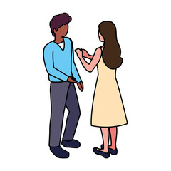 people of business standing on white background