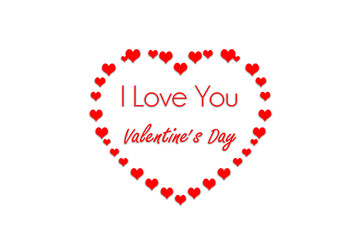 Abstract Background Texture Valentine's Day and I love You 