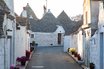 traditional trulli houses in Alberobello