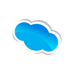 modern creative cloud Logo design vector icon illustration