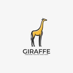 Giraffe Illustration Vector Template