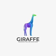 Giraffe Illustration Vector Template