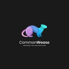 Common Weasels Illustration Vector Template