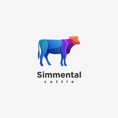Simmental Illustration Vector Template