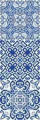 Ornamental azulejo portugal tiles decor.