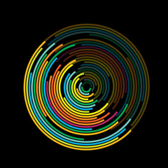 sound waves,circle effect vector