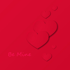 be mine valentine card