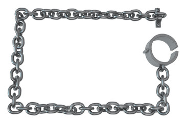 Shackles Chain Rectangle Frame