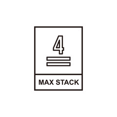 Max stack icon symbol vector illustration